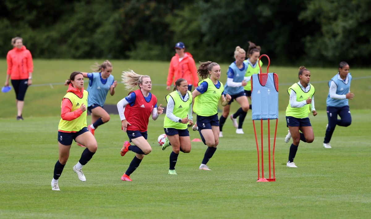 Sesión de entrenamiento del equipo GB