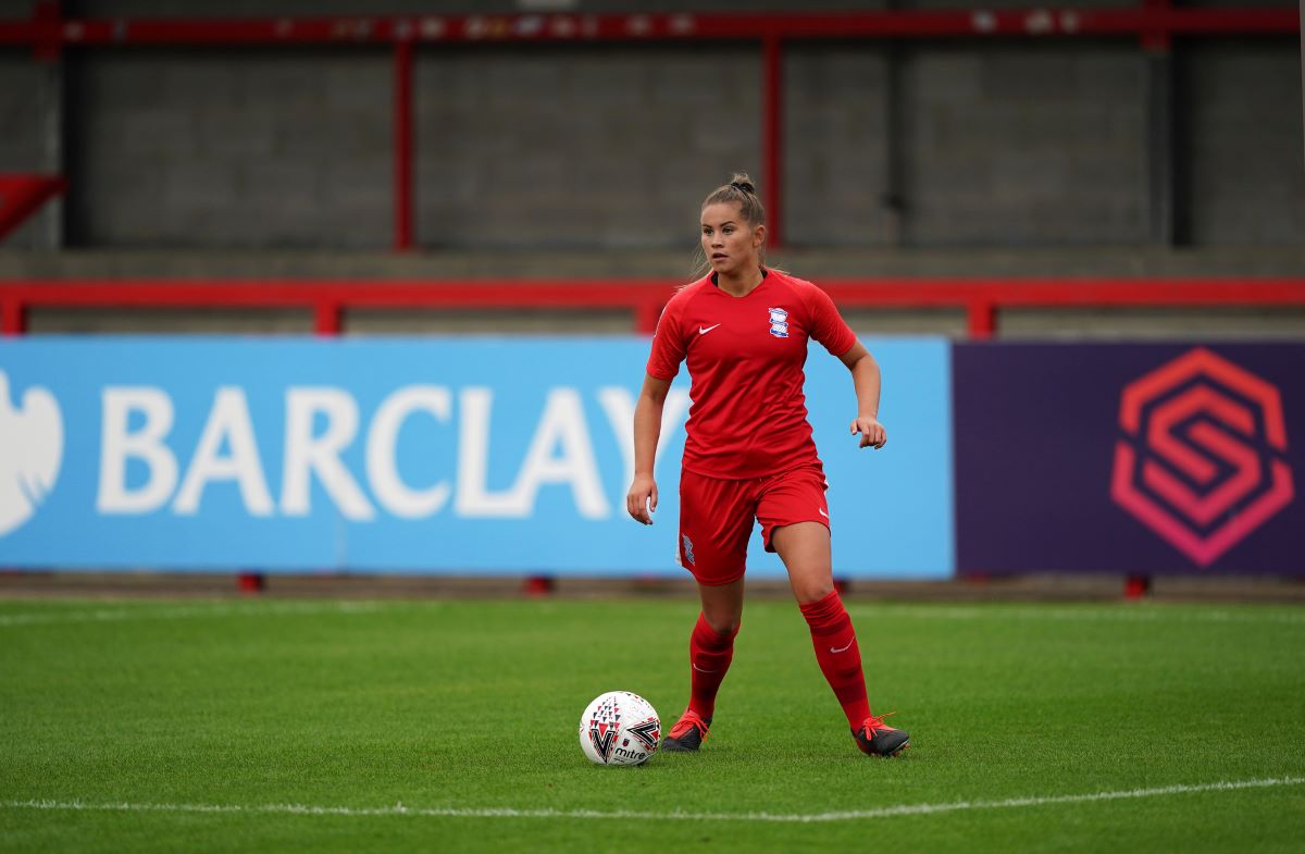 Leicester City's new signing, Georgia brougham