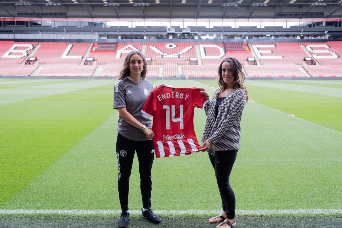 Sheffield United's new signing, Mia Enderby
