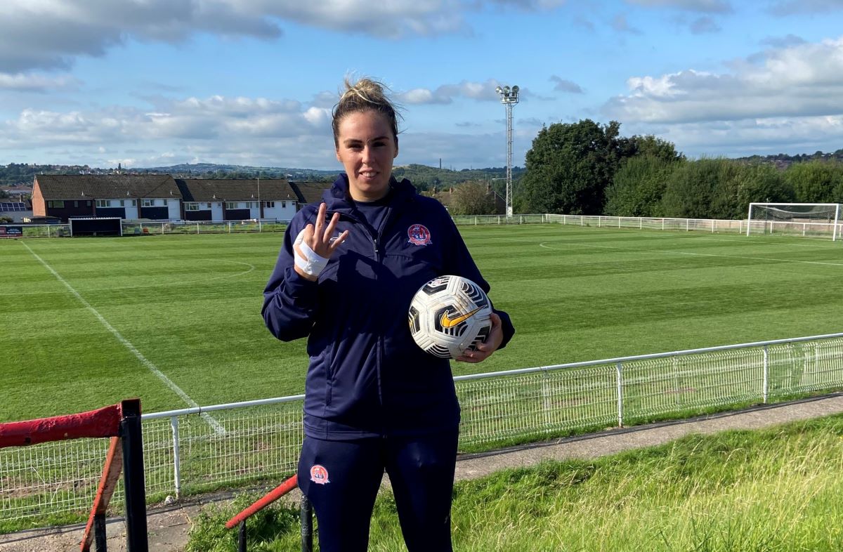 Fylde's three-goal Faye McCoy