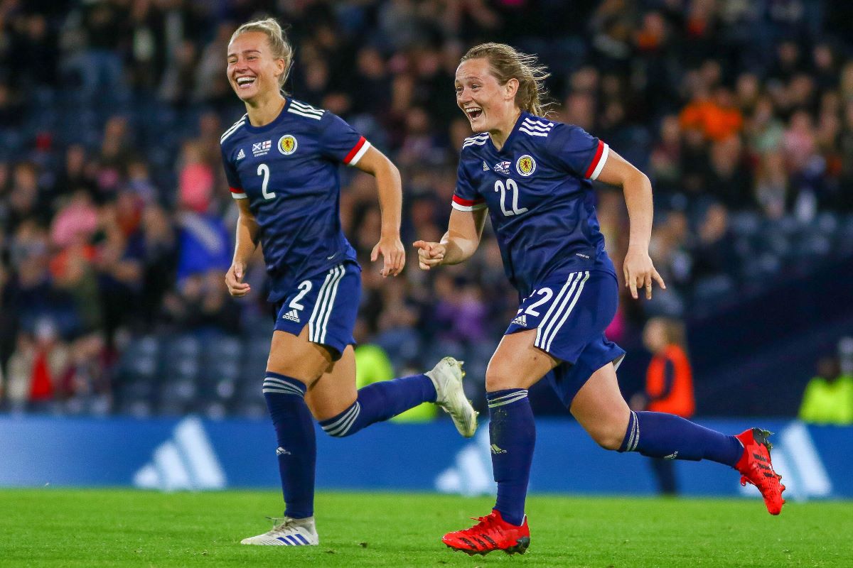 Erin Cuthbert scored Scotland's opener