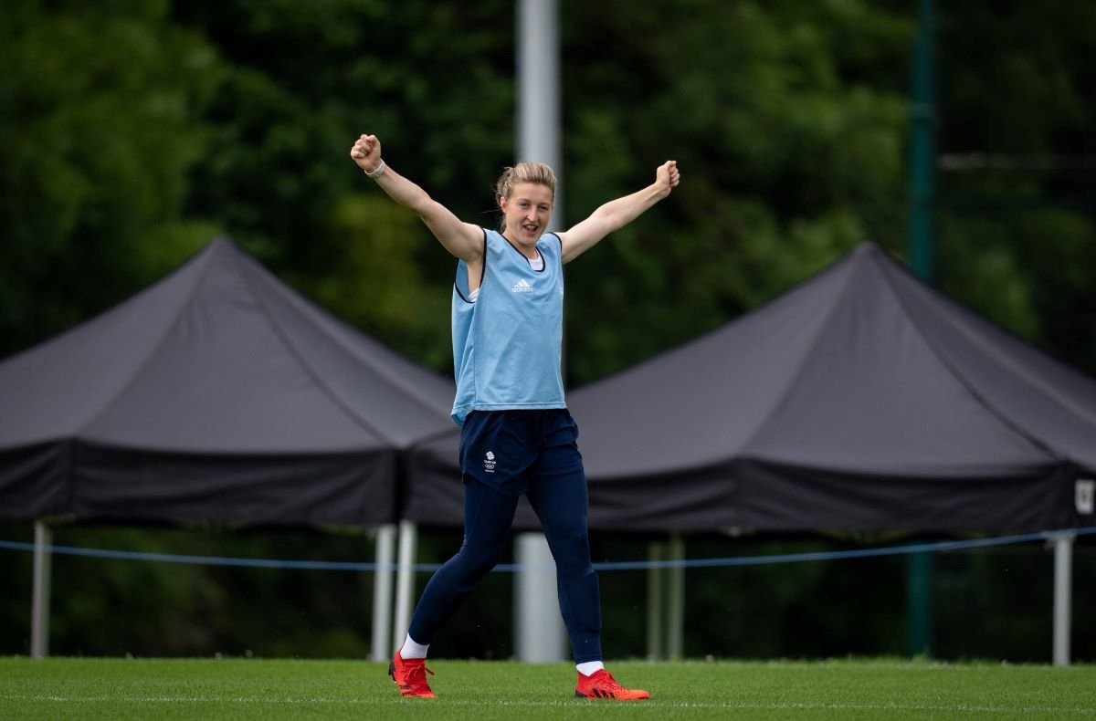Ellen White training with England