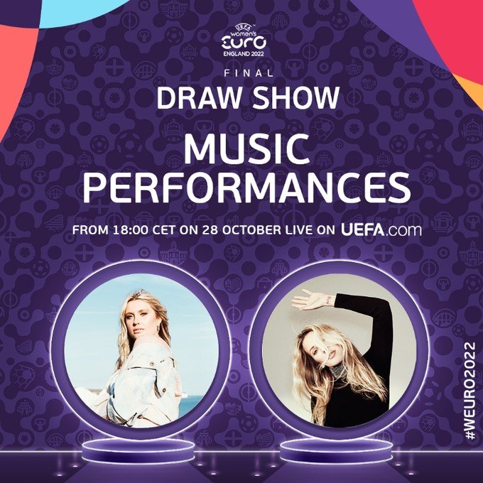 Pop stars join line up for WEURO2022 draw show