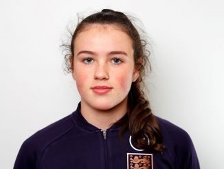 England U-19s' three-goal Grace Clinton