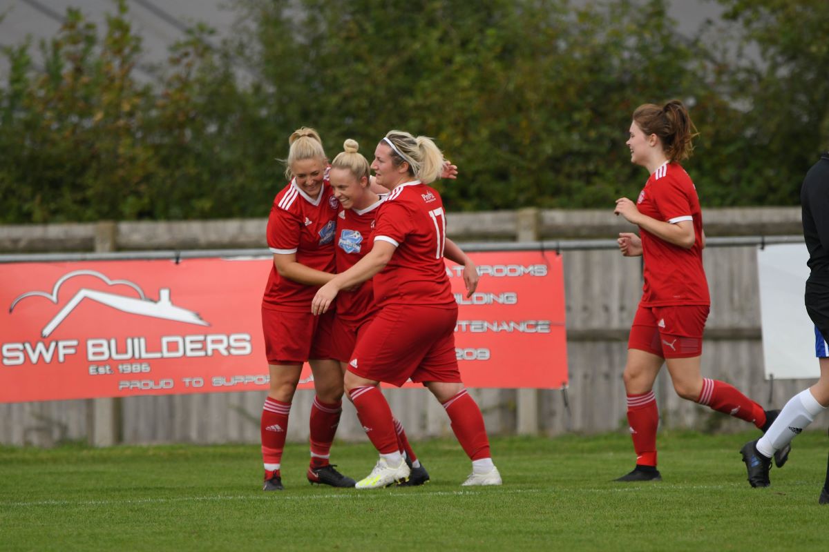 Haverhill Rovers celebrate as they gained a first point