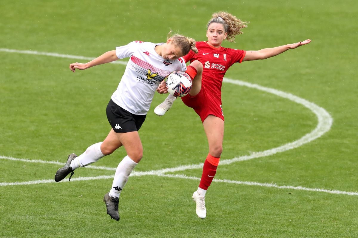 Liverpool's Lianne Kiernan scored twice against Lewes