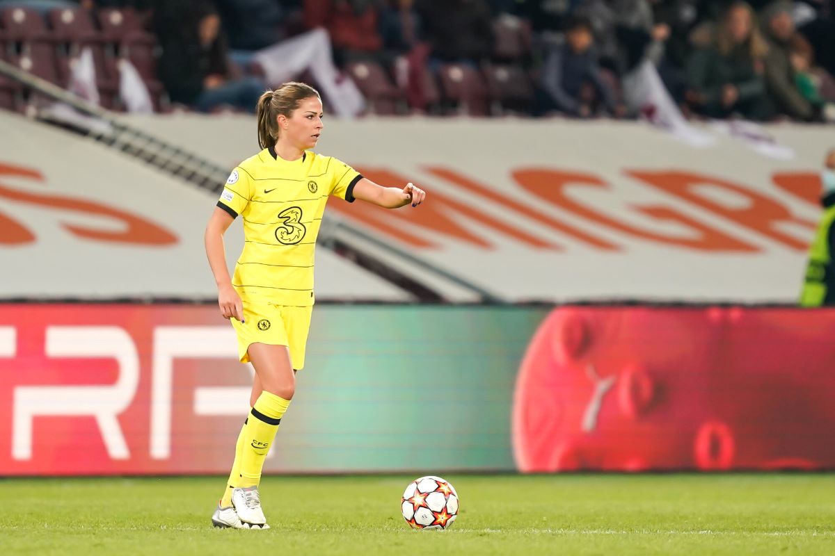 Melanie Leupolz got Chelsea's opener in Servette