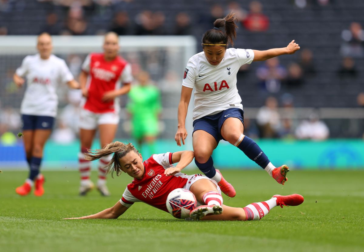 Tottenham claim first-ever WSL north London derby win over Arsenal