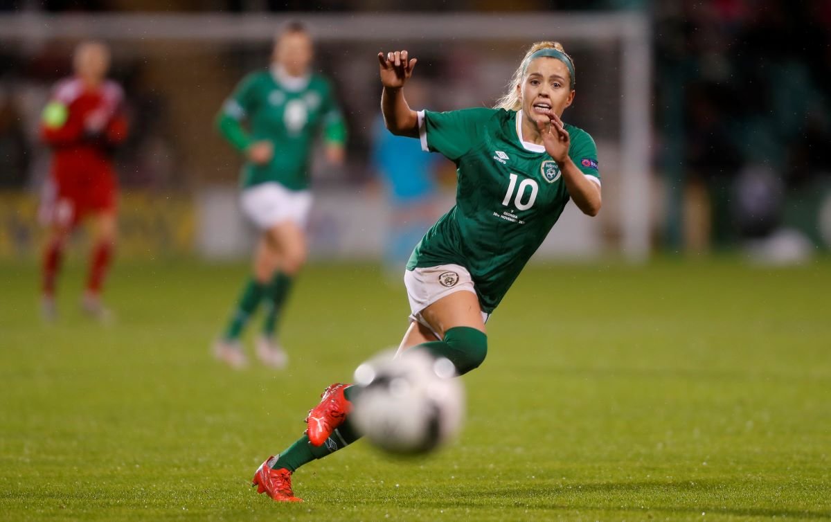 Denise O'Sullivan hit a hat-trick in Ireland's biggest win ever