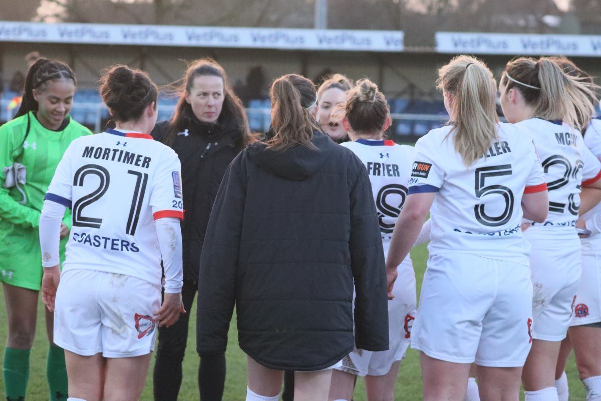 Fylde players in huddle