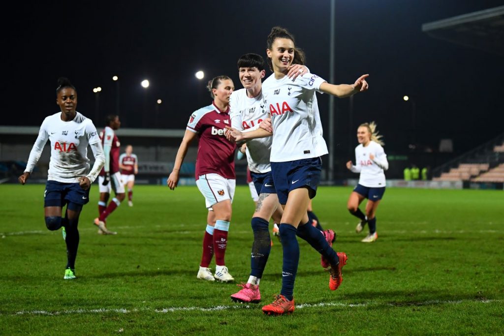 Rosealla Ayane scored a penalty for Spurs v West Ham