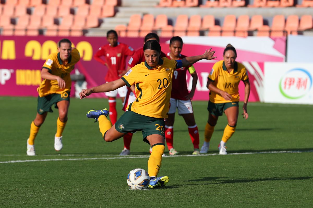 Sam Kerr became Australia's all-time top scorer