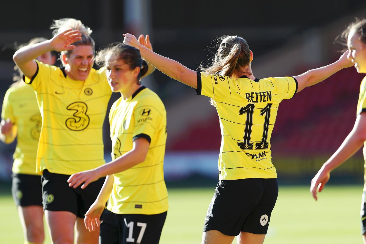 Chelsea won at Aston Villa in the Vitlaity Women's FA Cup