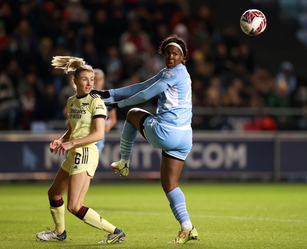 Kadija Shaw opened the scoring for Man City v Arsenal