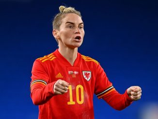 Wales' Jess Fishlock scored twice against Scotland