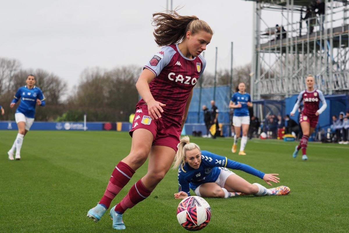 Aston Villa won at Everton