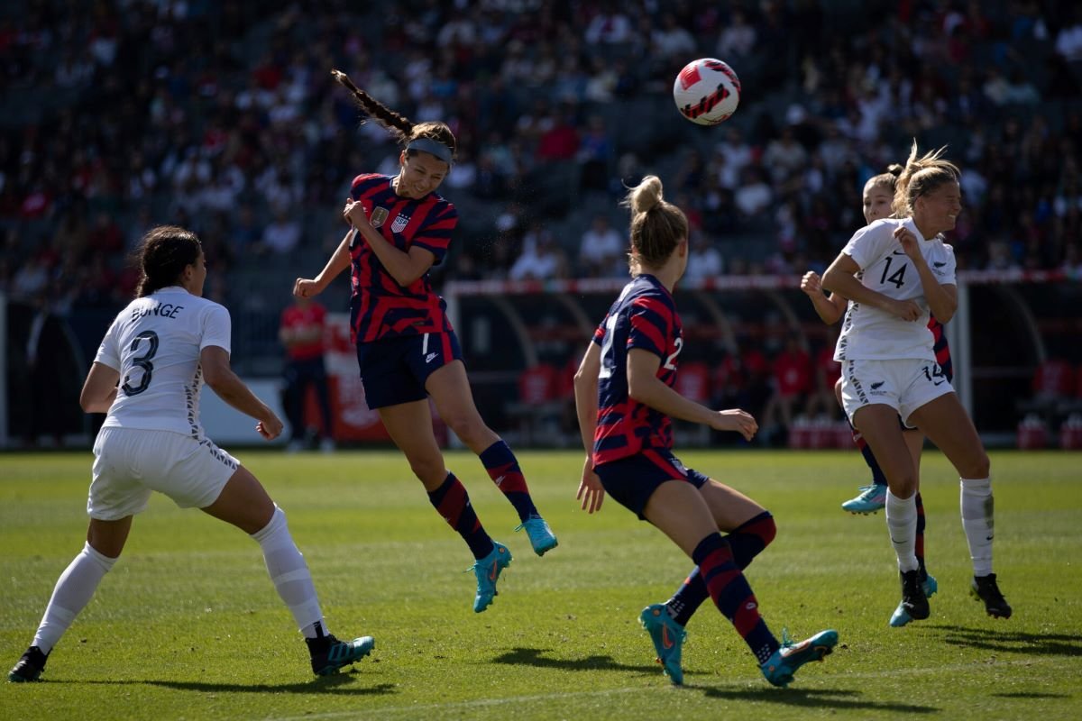 USA beat New Zealand 5-0 at the SheBelieves Cup