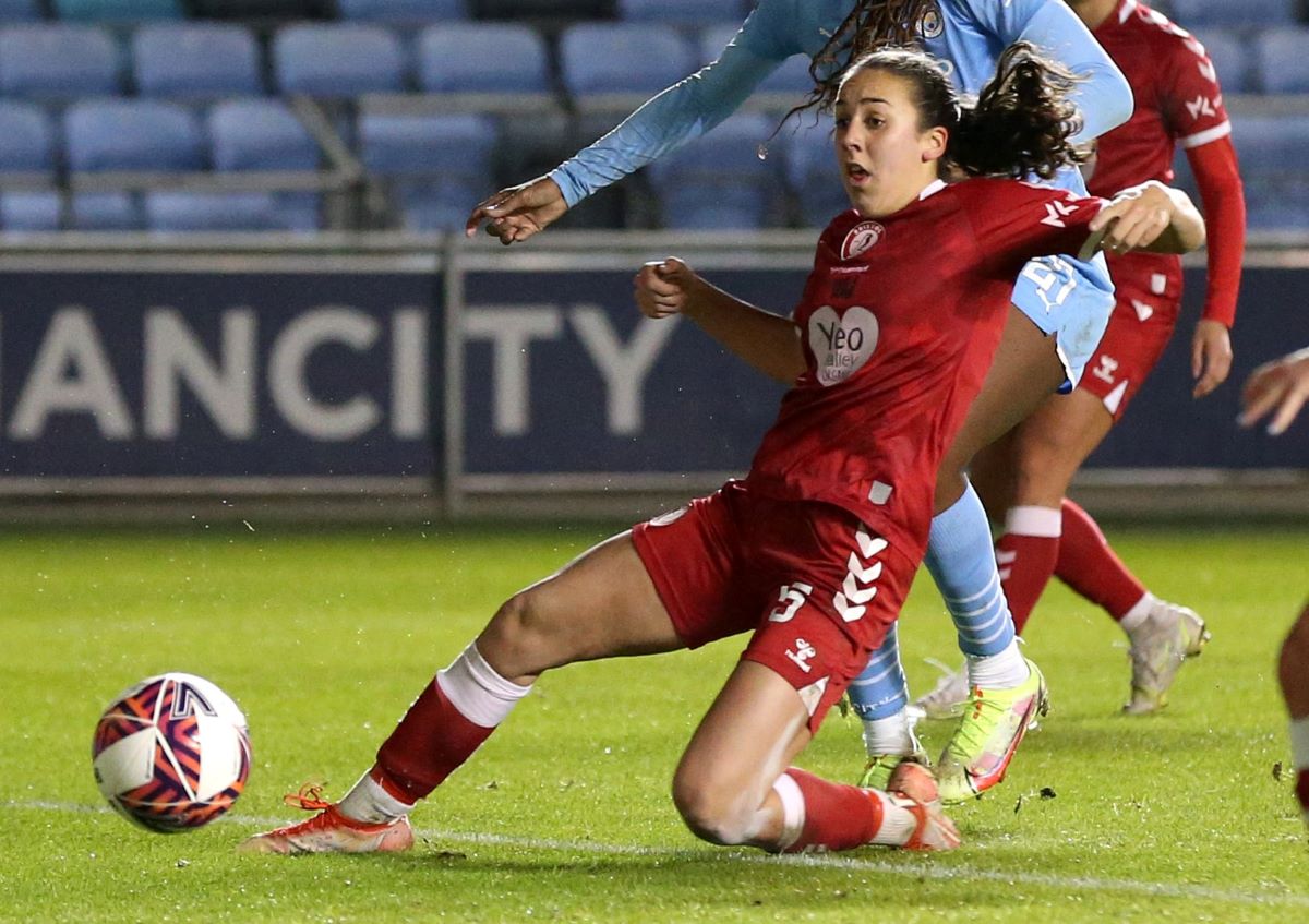 Bristol City's Brooke Aspin was denied a late eveller for England U17s