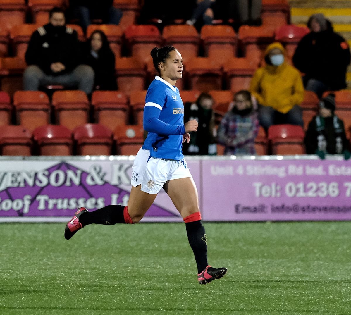 Rangers' Kayla McCoy got their second goal at Aberdeen