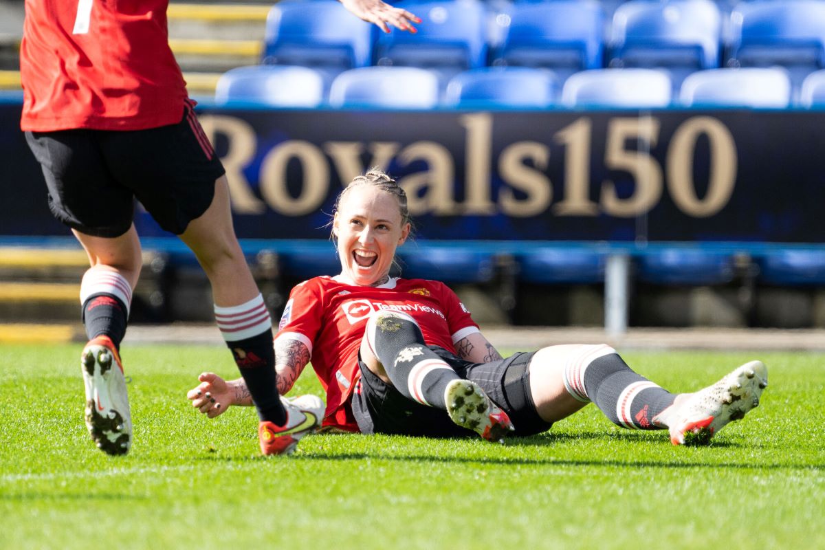 Leah Galton scored Man Utd's first two goals of the game