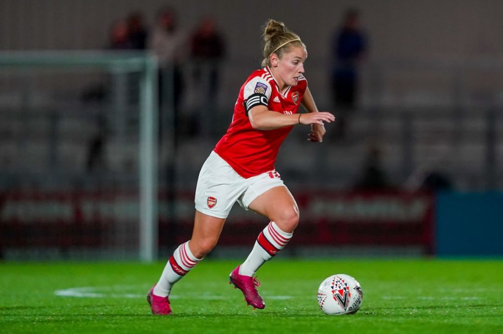 Arsenal midfielder Kim Little. Most WSL appearances for Arsenal