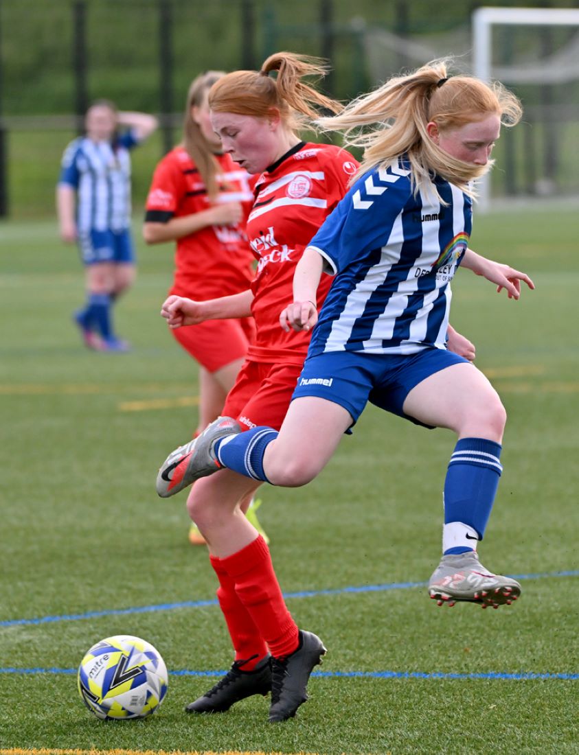 Ballyclare Comrades beat Killen Rangers in the PWC Super Cup. (Bob Hall Sports Photography)