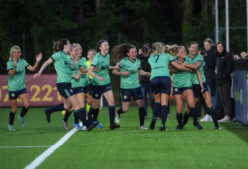 Sion Swifts win the NIFL Women's Premiership league Cup