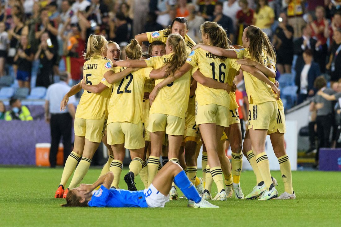 Belgium make UEFA Womens Euro 2022 QF