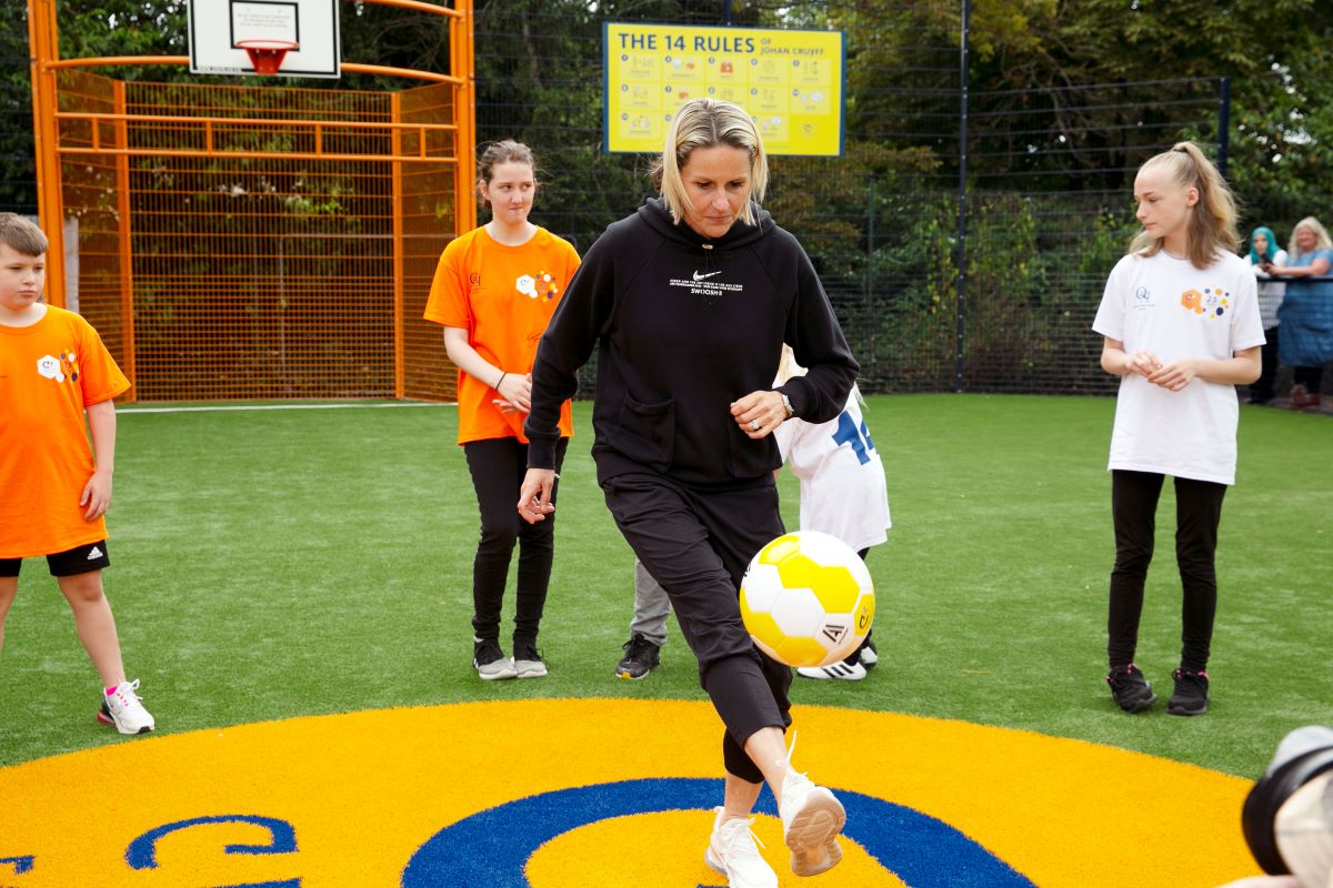 Kelly Smith opening Cruyff Court