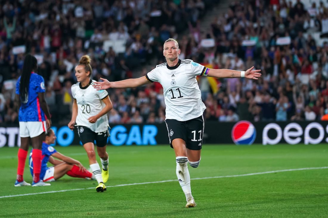 Germany's two-goal Alexandra Popp