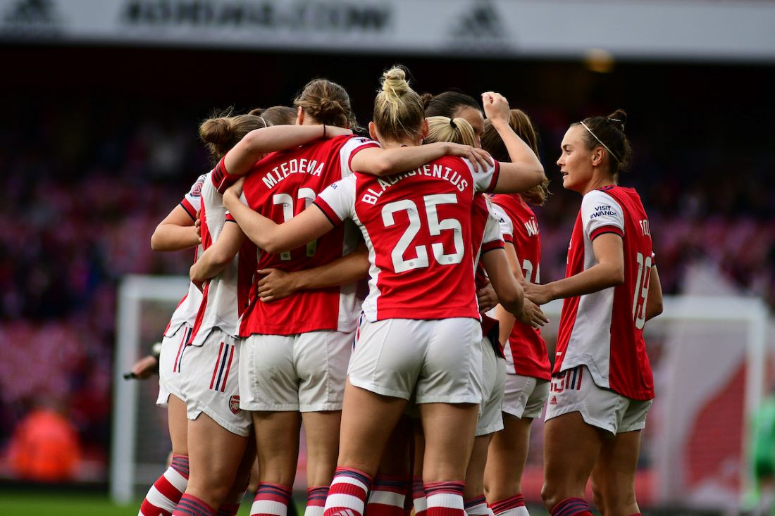 arsenal women at Emirates Stadium