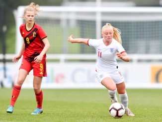 Freya Gregory scored twice for England U-23s