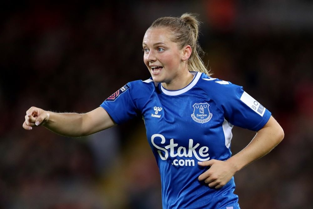 Everton's goalscorer Lucy Graham