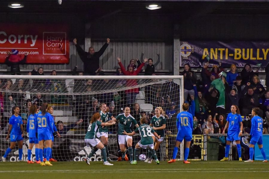 Northern Ireland Women were 1-0 winners over Italy