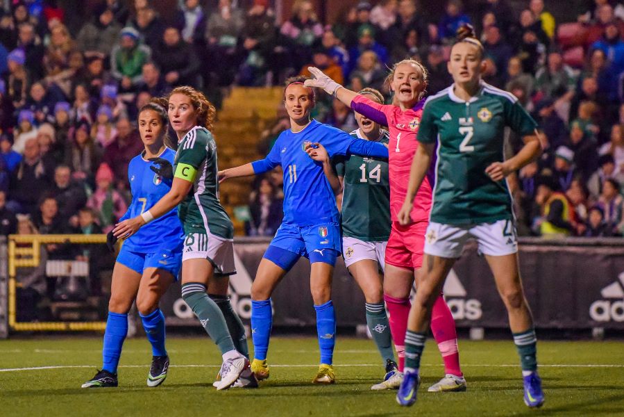 Northern Ireland get the only goal in the friendly with Italy.