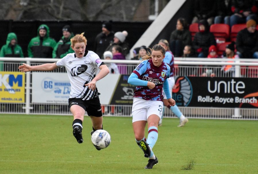 Burnley won FAWNL Cup tie at Derby