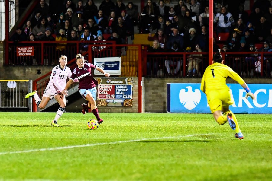 Barclays FA Womens Super League game between West Ham United v Arsenal