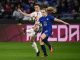 UEFA Women's Champions League quarter-final football match between Olympique Lyonnais (OL) and Chelsea FC at The Groupama Stadium in Decines-Charpieu, central-eastern France on March 22, 2023.