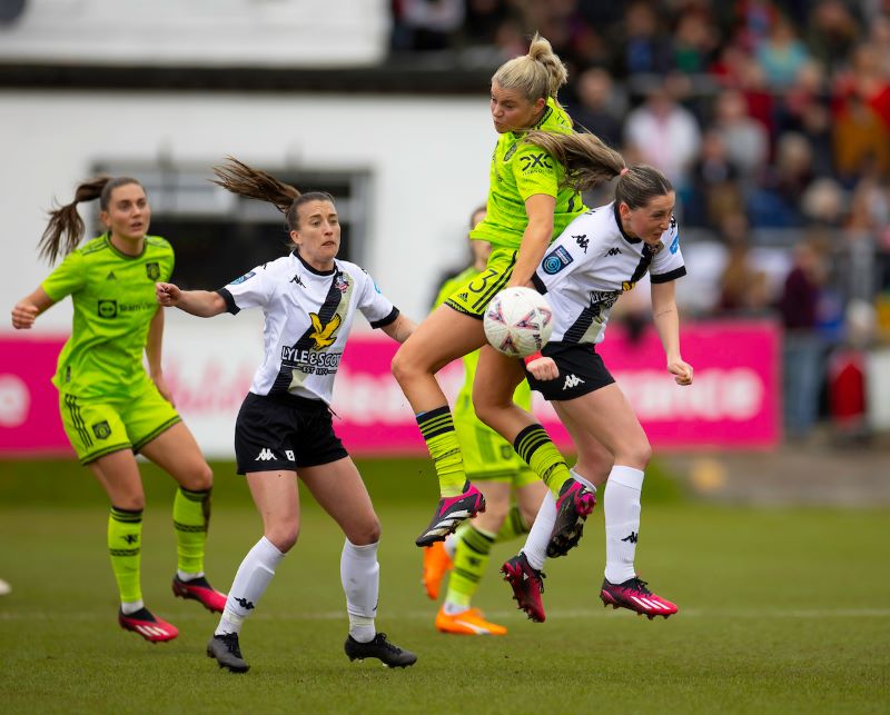 Womens FA Cup - Lewes v Manchester United - The Dripping Pan