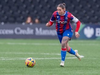 Crystal Palace and Bristol City - Barlclays FA Womens Championship - Hayes Lane Hayes Lane, Bromley, England, 26th February 2023 Crystal Palace midfielder Coral-Jade Haines (23) on the ball during the Barclays FA Womens Championship match between Crystal Palace and Bristol City