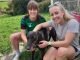 Aberystwyth Town players paid a visit to Hector's Greyhound Rescue