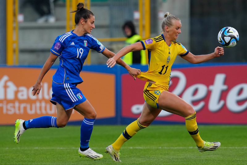 European Women's Championship match Italy v Sweden - 