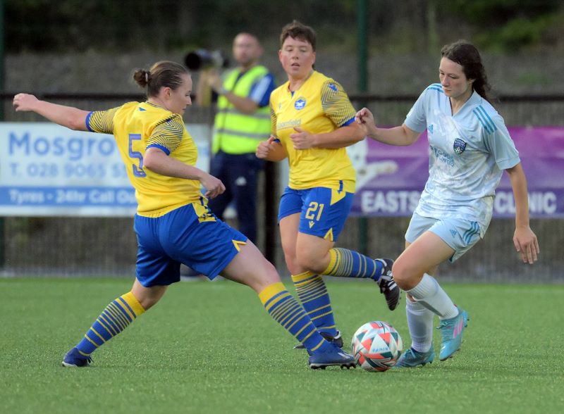 PWC Super Cup Final between Bangor Women FC Ladies v Lisburn Rangers