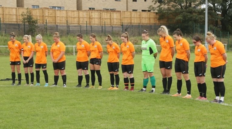 Harworth Colliery players also marked the tragic passing of Maddy Cusack.