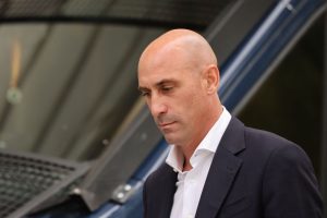 Former president of the Spanish football federation Luis Rubiales. He has pledged his innocence over kissing Jenni Hermoso
