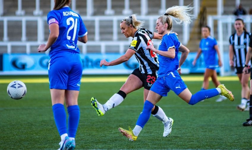 Newcastle United Women beat Stourbridge 3-0.