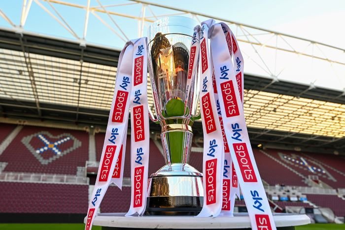 Sky Sports Cup trophy at Tynecastle