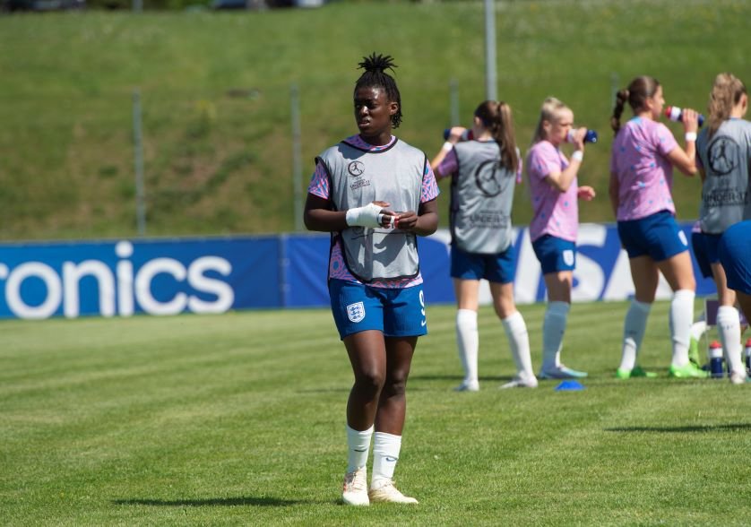 Michelle Agyemang scored twice for England WU19s