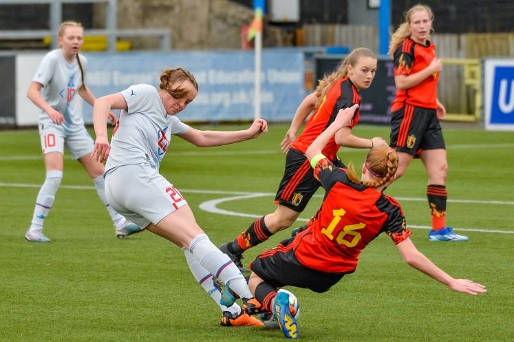 Iceland v Belgium, UEFA Women's U-16 development tournament