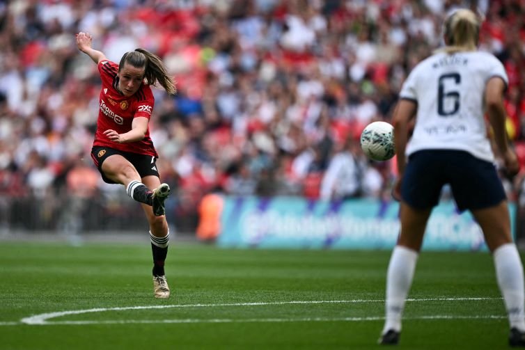 Final de la Copa FA femenina entre Manchester United y Tottenham Hotspur en el estadio de Wembley.
